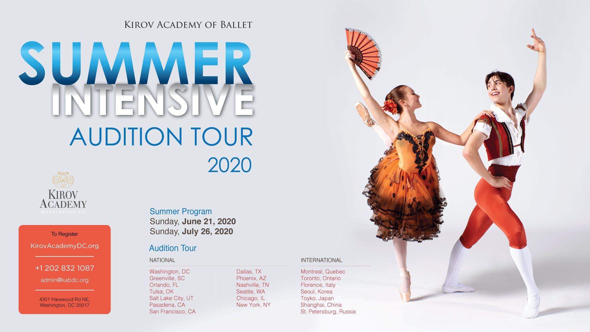 Audition Tour 2020 - Kirov Academy of Washington D.C.